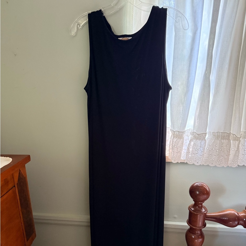 Talbots Elegant Black Sleeveless Dress petite L